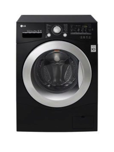 Lg Fh2A8Tdn8 8Kg Load 1200 Spin Washing Machine - Black